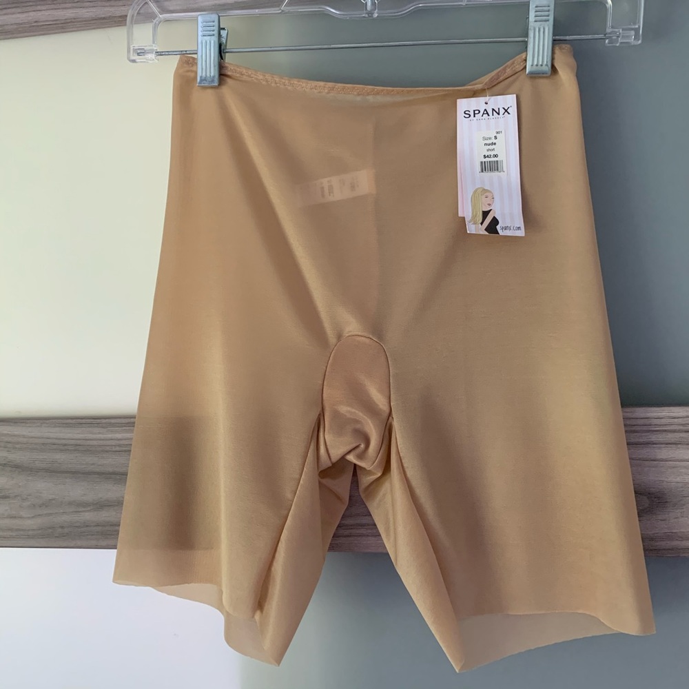 Sz S Spanx,  skinny britches, nude
